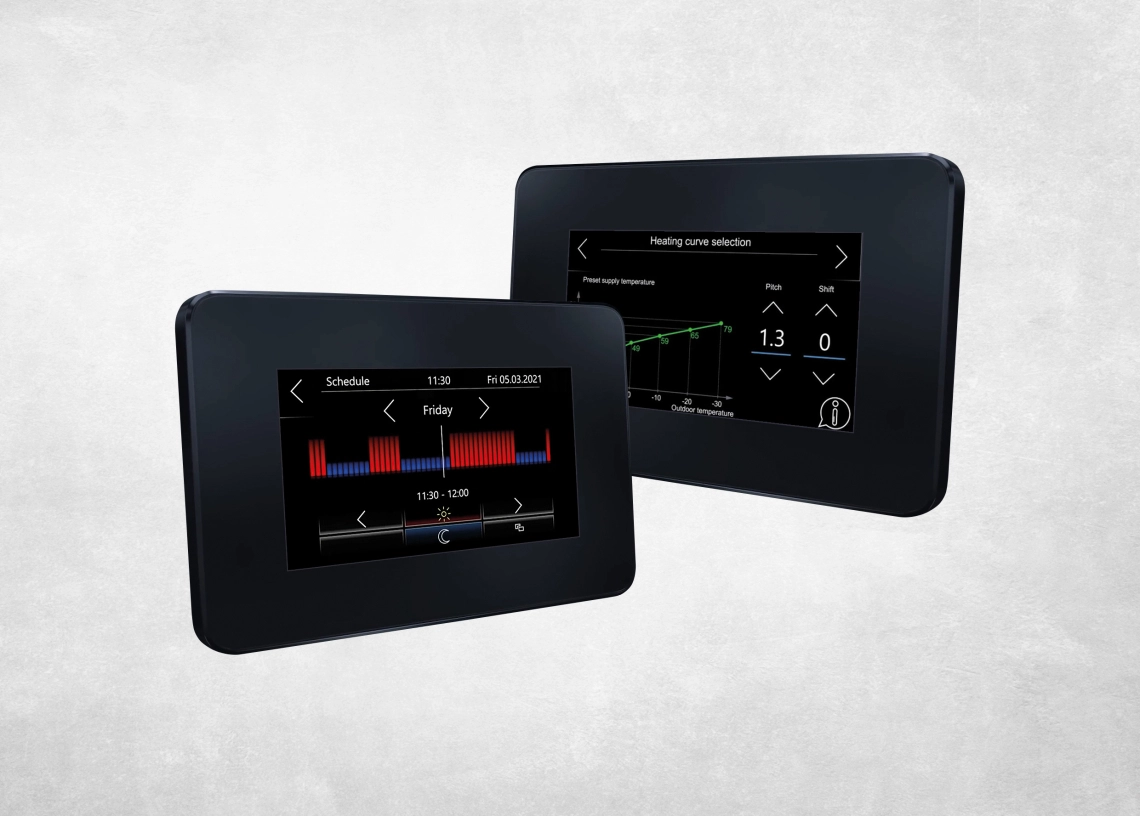 Display of smart control features of the MyCond IQ 200 controller.