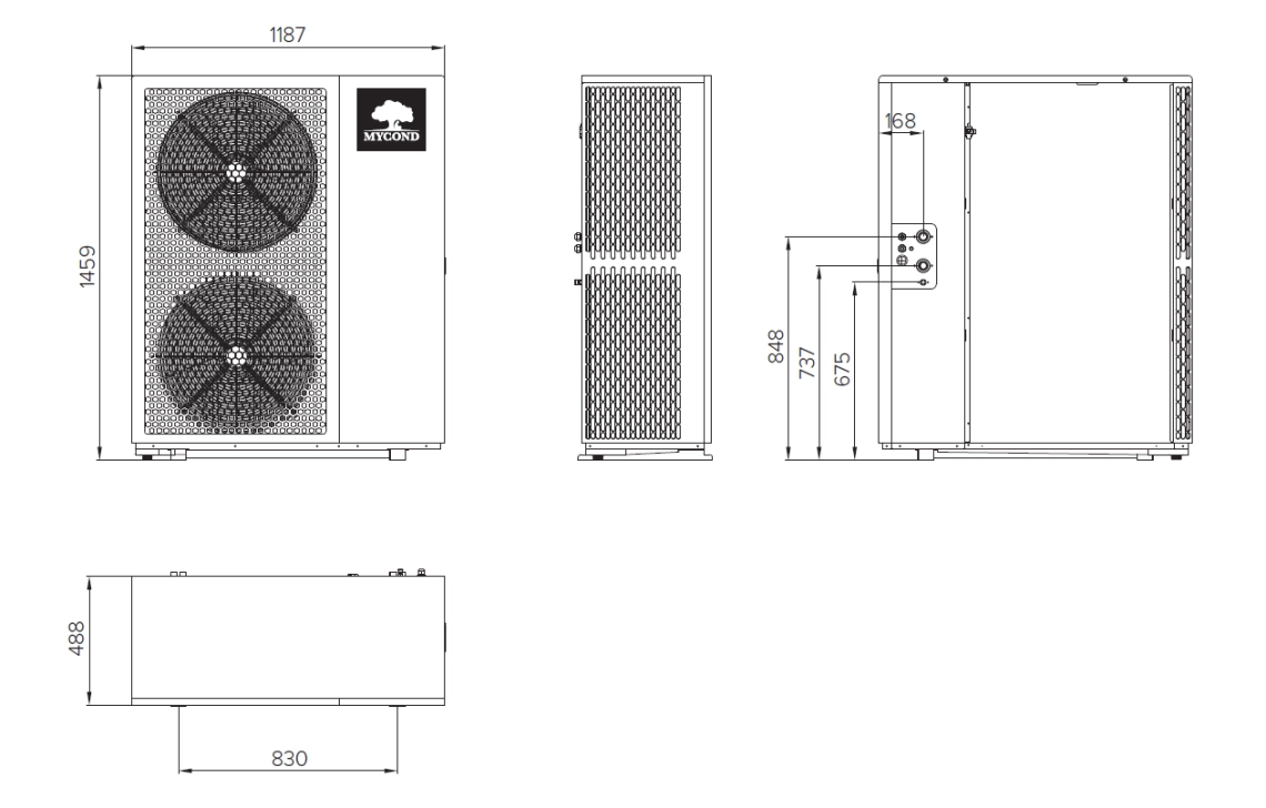 Mycond BeeEco Overall dimensions - 3