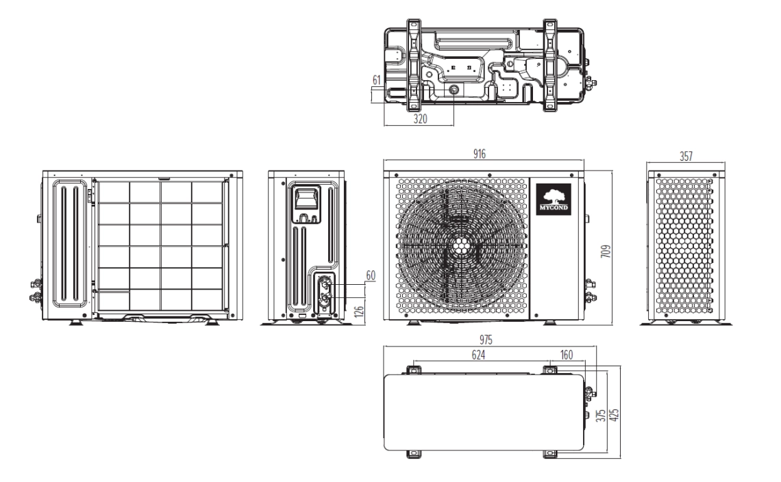MyCond BeeHeat Overall dimensions - 2