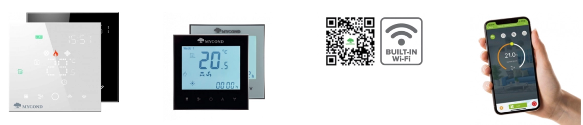 MyCond DFCL Performance chart illustrating airflow capabilities of high ESP duct fan coil units.