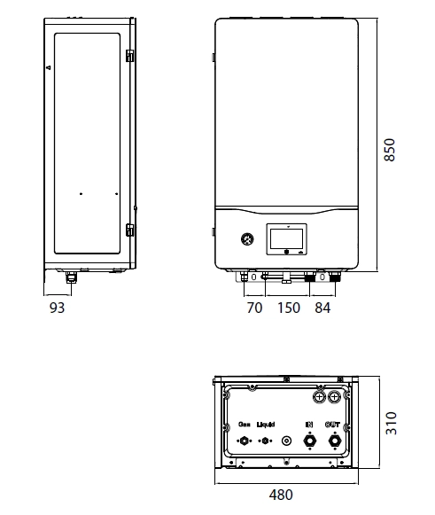 MyCond Hydro box overall dimensions - 1