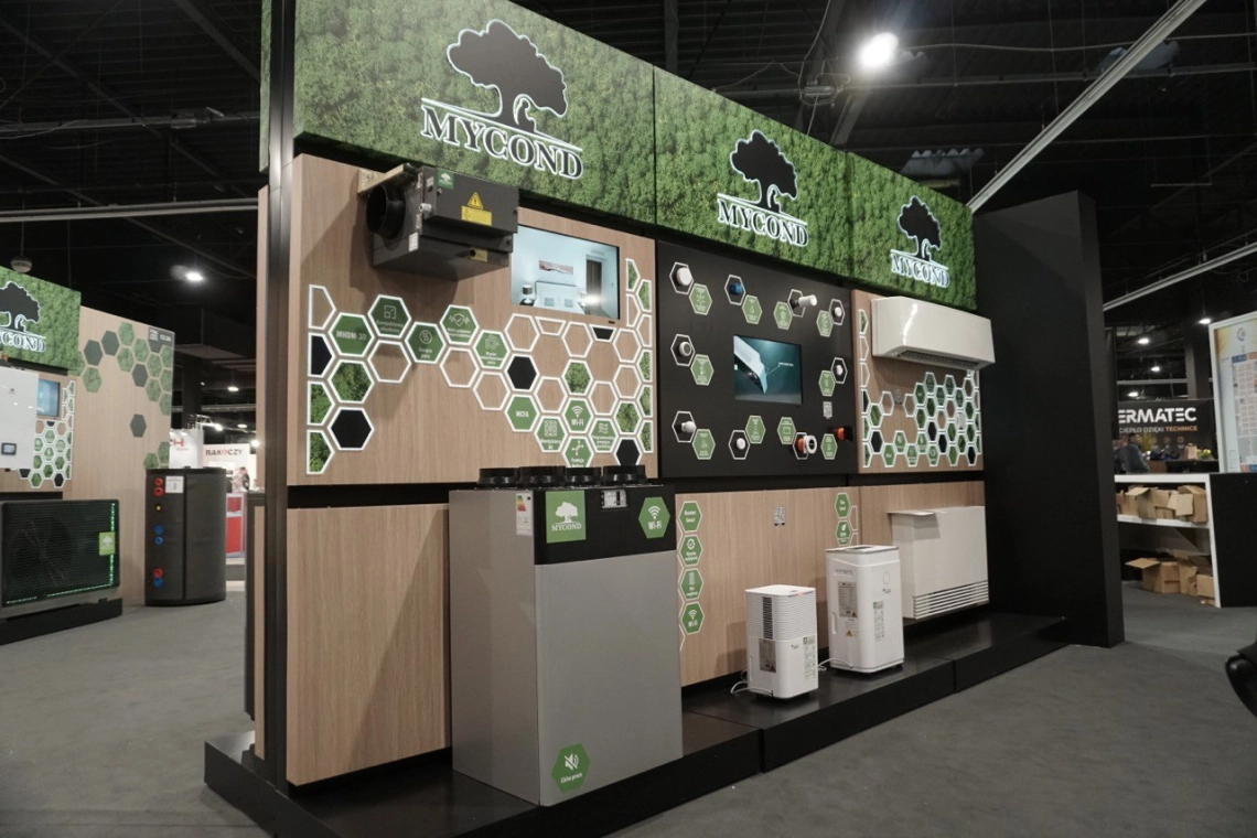 Mycond showcase at the Warsaw HVAC Expo.