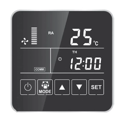 MyCond MVS***-DW ventilation unit control panel