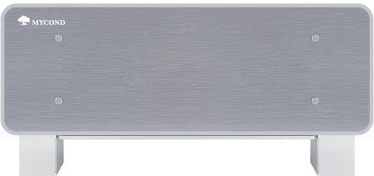 Designer floor-standing fan coil units Silver Glass Low series