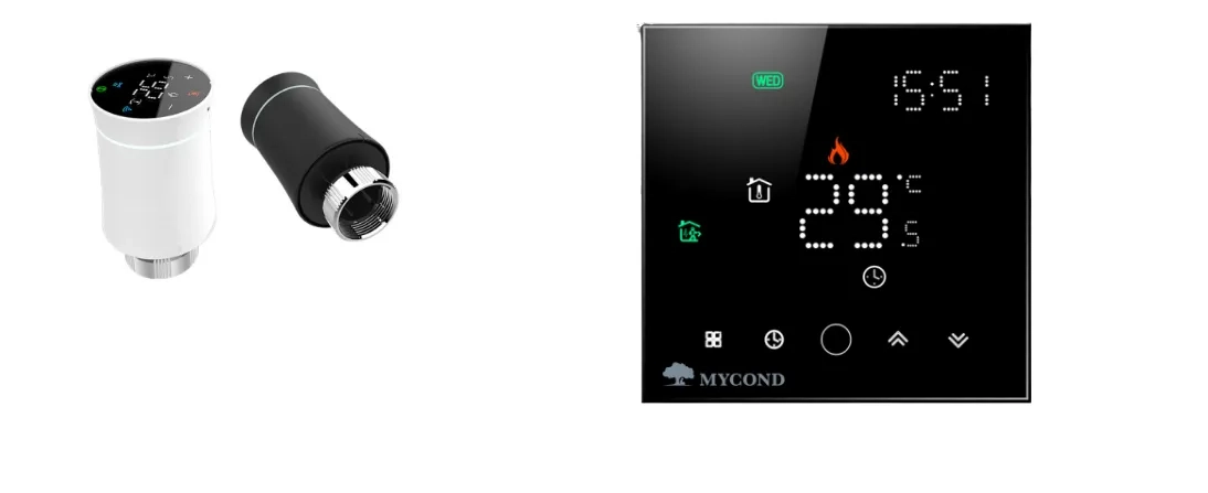 Diagram showing ways to save on heating costs for apartments and houses.
